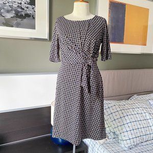❤️ Ann Taylor Faux Wrap Dress in Geometric Floral Print XSmall   - G188